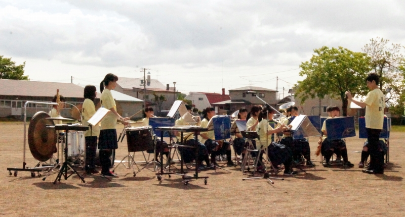 美幌北中学校吹奏楽部による演奏