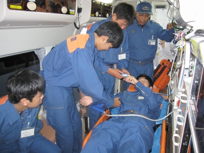救急資機材取扱訓練